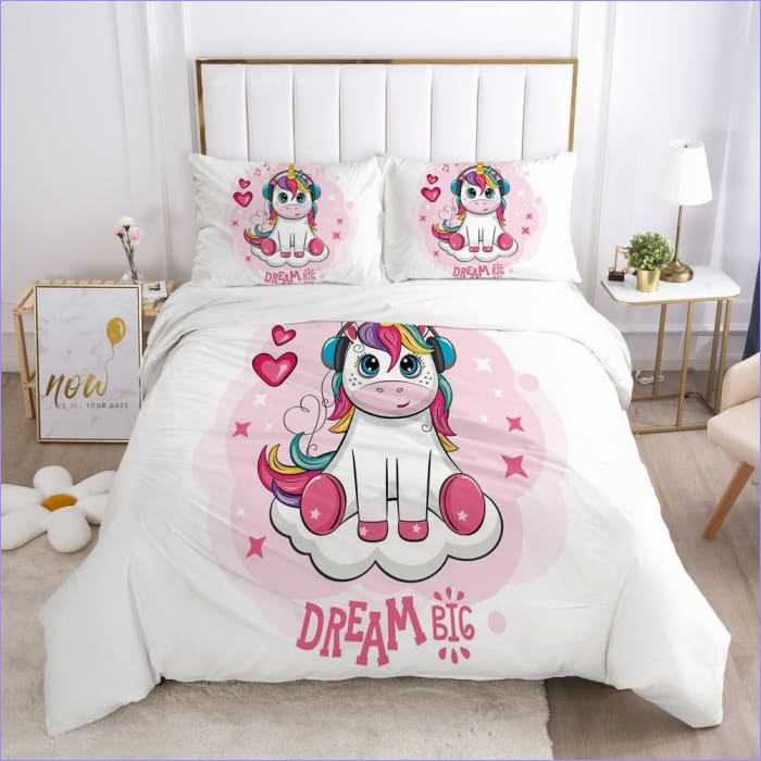 Housse de couette rêve licorne kawaii