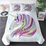 Housse de couette mandala licorne