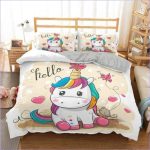 Housse de Couette Licorne Manga Hello - couettedouillette