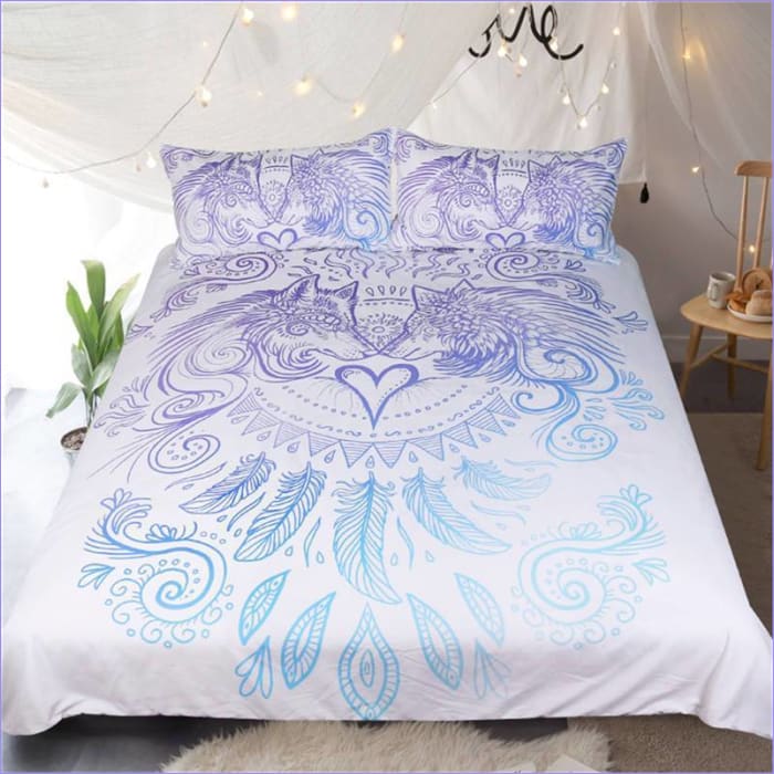 Housse de Couette Loup Fusion Tantrique - couettedouillette