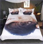 Housse de Couette Loup Yin & Yang - couettedouillette