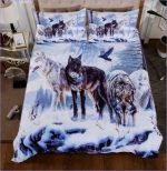 Housse de Couette Loups dans la Neige - couettedouillette