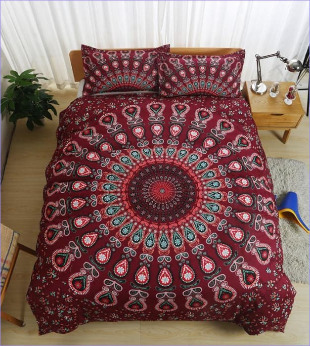 Housse de Couette Mandala Colorée - couettedouillette