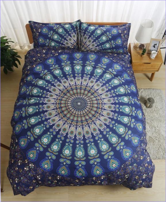 Housse de Couette Mandala Colorée - couettedouillette