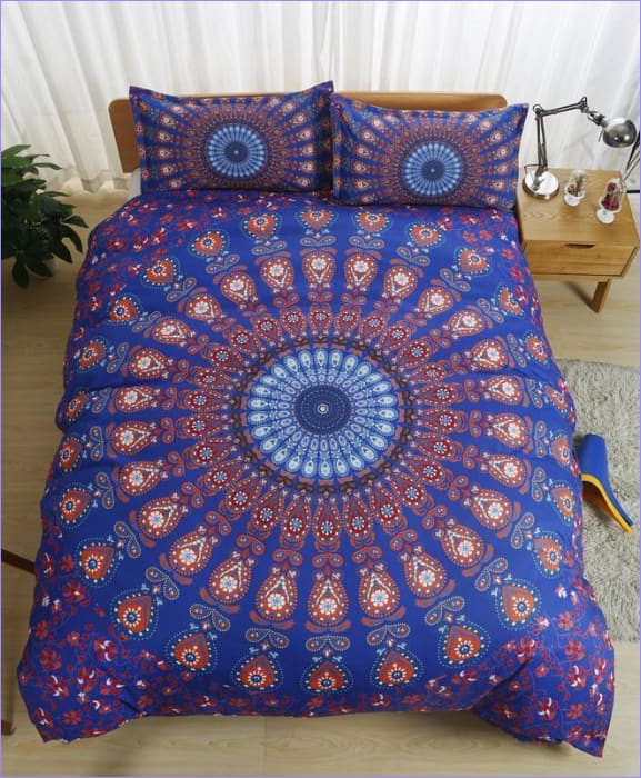 Housse de Couette Mandala Colorée - couettedouillette