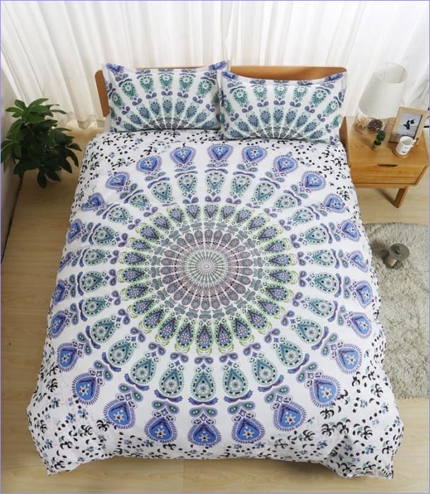 Housse de Couette Mandala Colorée - couettedouillette