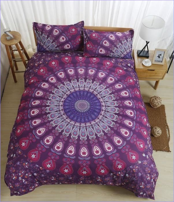 Housse de Couette Mandala Colorée - couettedouillette