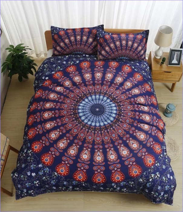 Housse de Couette Mandala Colorée - couettedouillette