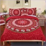 Housse de Couette Mandala Rouge - couettedouillette