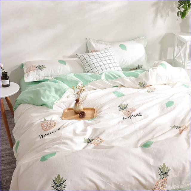 Housse de Couette Moderne - Ananas et Tropique -