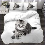 Housse de Couette motif Chat 220x240 - couettedouillette