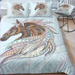 Housse de Couette motif Cheval 140x200 - couettedouillette