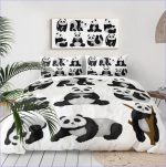 Housse de Couette Panda marrant | Couettedouillette