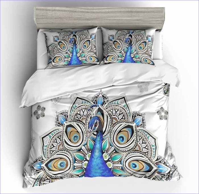 Housse de Couette Paon Bohème | Couettedouillette