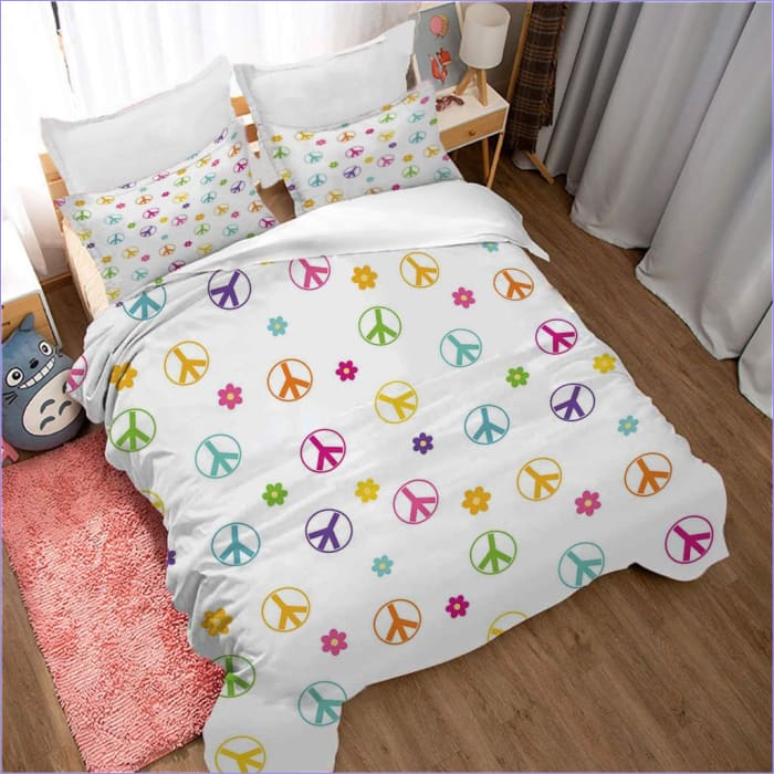 Housse de Couette Peace and Love - couettedouillette