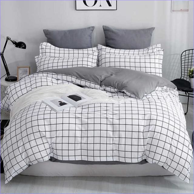Housse de Couette Scandinave Blanche - couettedouillette