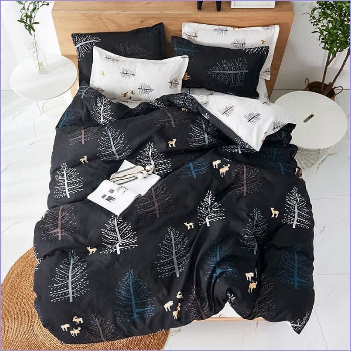 Housse de Couette Scandinave - Forêt Noire -