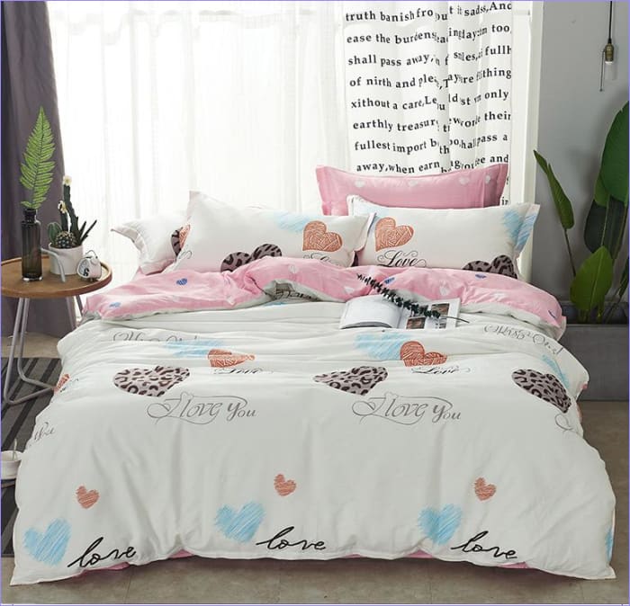 Housse de Couette Scandinave Love You | Couettedouillette