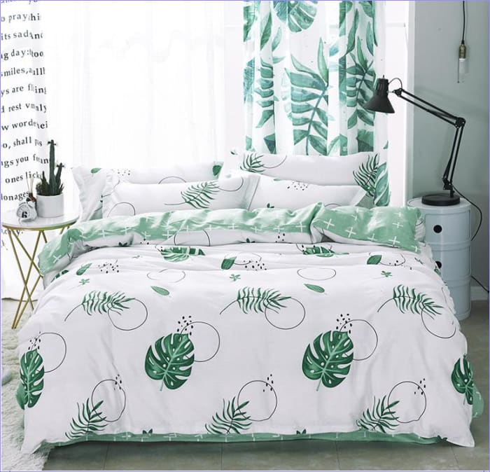 Housse de Couette Scandinave Monstera | Couettedouillette