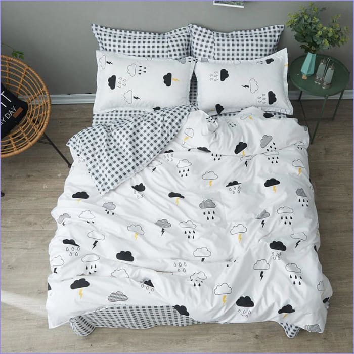 Housse de Couette Scandinave - Nuage - couettedouillette
