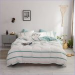 Housse de Couette Verte et Blanche - couettedouillette