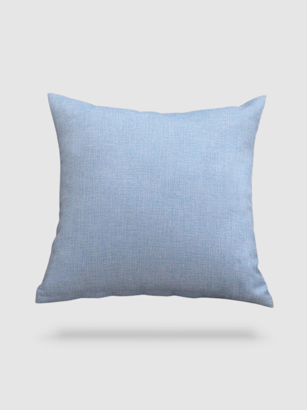 housse de coussin en Coton de lin 45x45 - Bleu clair