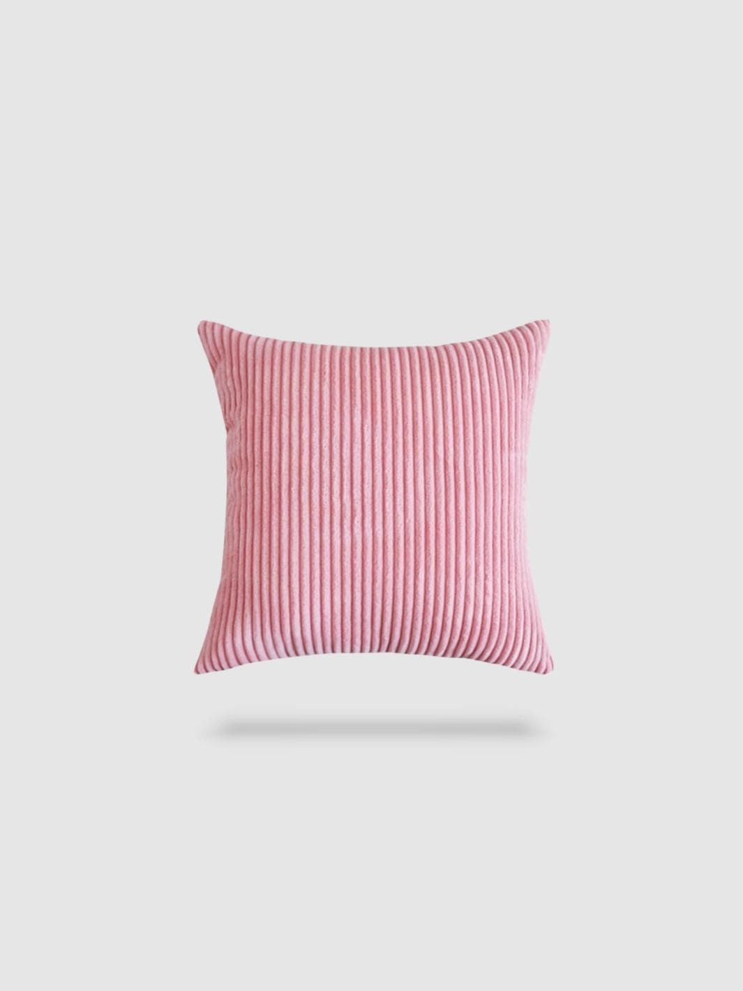 housse de coussin en Velours côtelé 50x30 - Rose bonbon