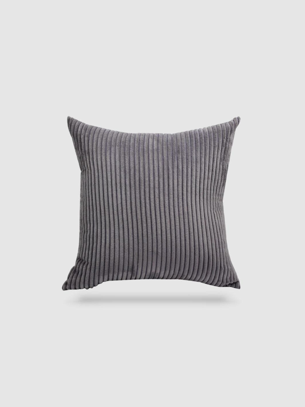 housse de coussin en Velours côtelé 50x70 - Gris foncé