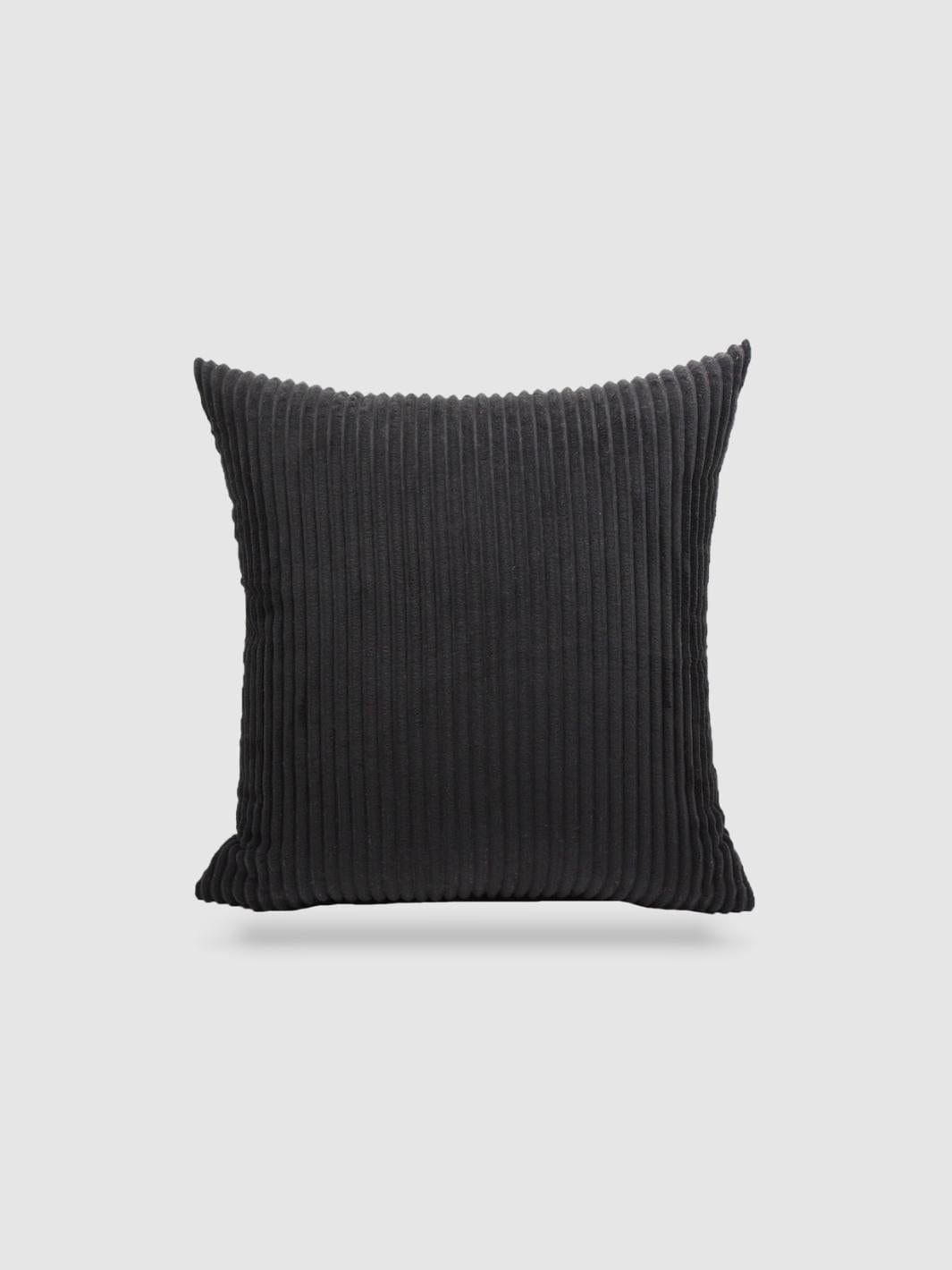 housse de coussin en Velours côtelé 50x70 - Noir