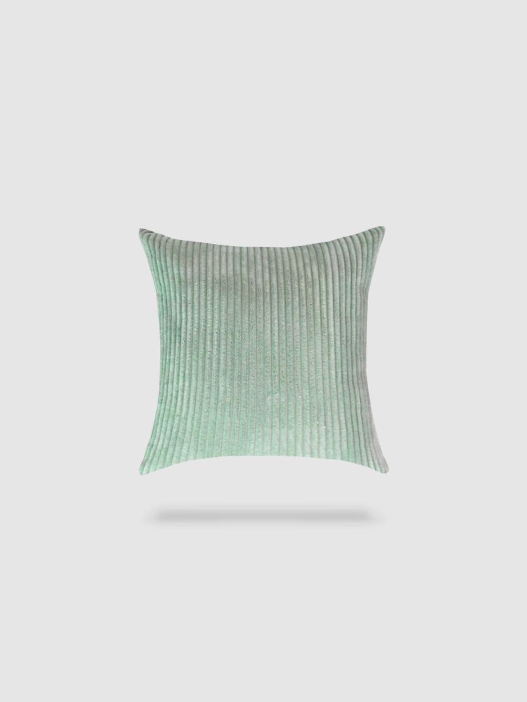 housse de coussin en Velours côtelé 50x70 - Vert pastel