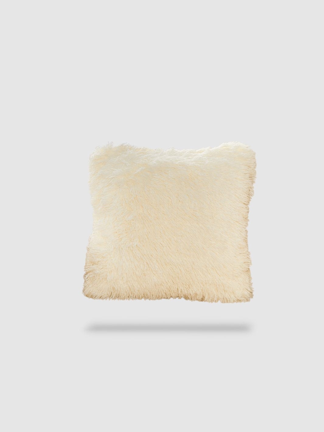 housse de coussin en fourrure 45x45 - Beige
