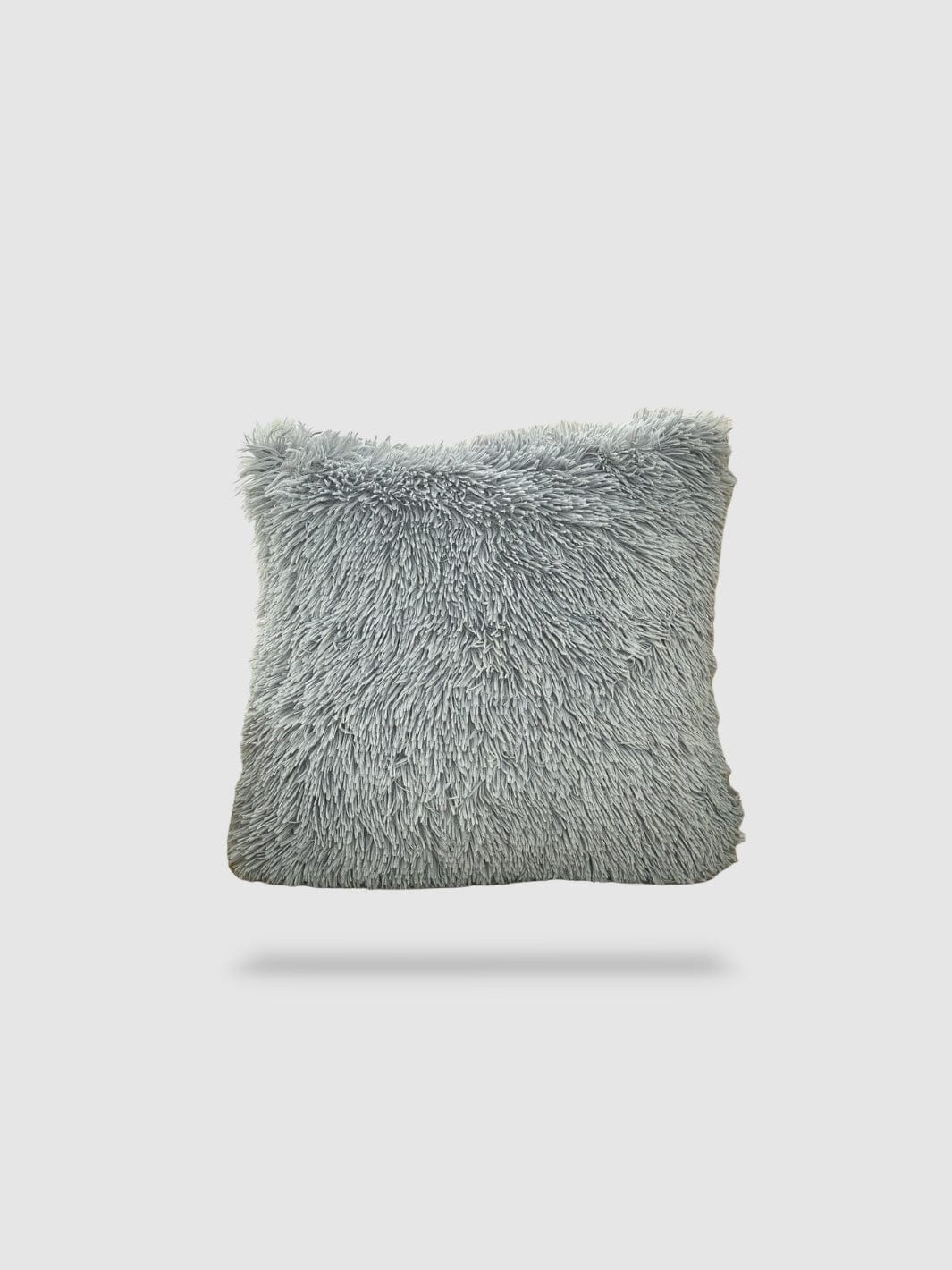 housse de coussin en fourrure 45x45 - Gris clair