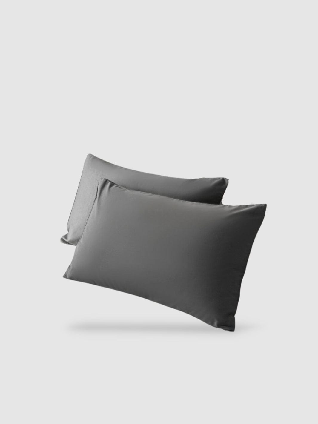 housse de coussin 100% coton 45x45 2 pièces - Gris foncé