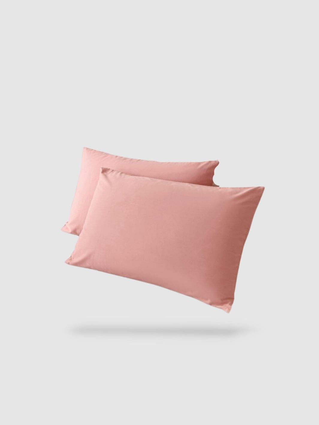 housse de coussin 100% coton 45x45 2 pièces - Saumon