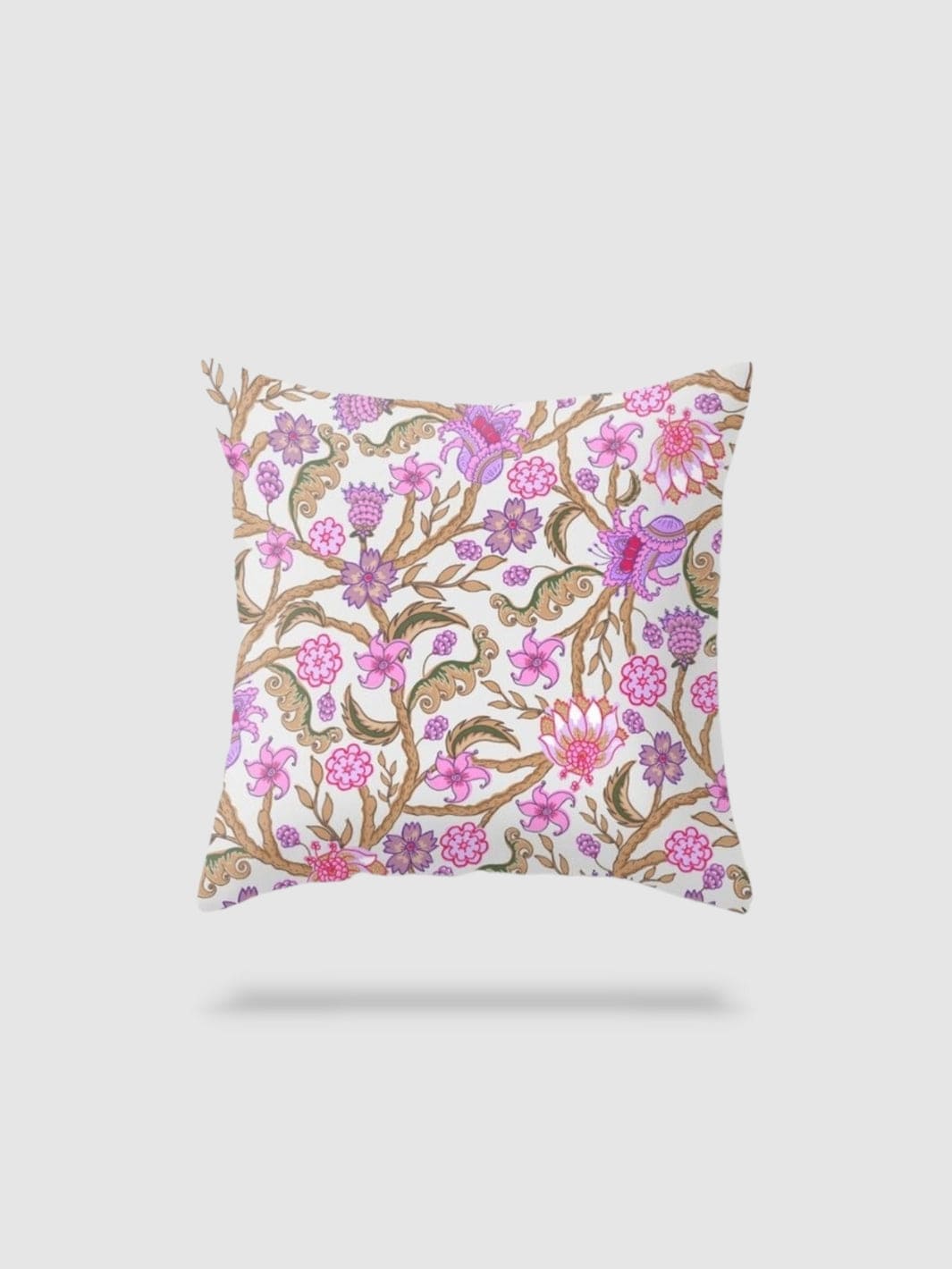 housse de coussin en lin à fleurs 50x50 - motif 13