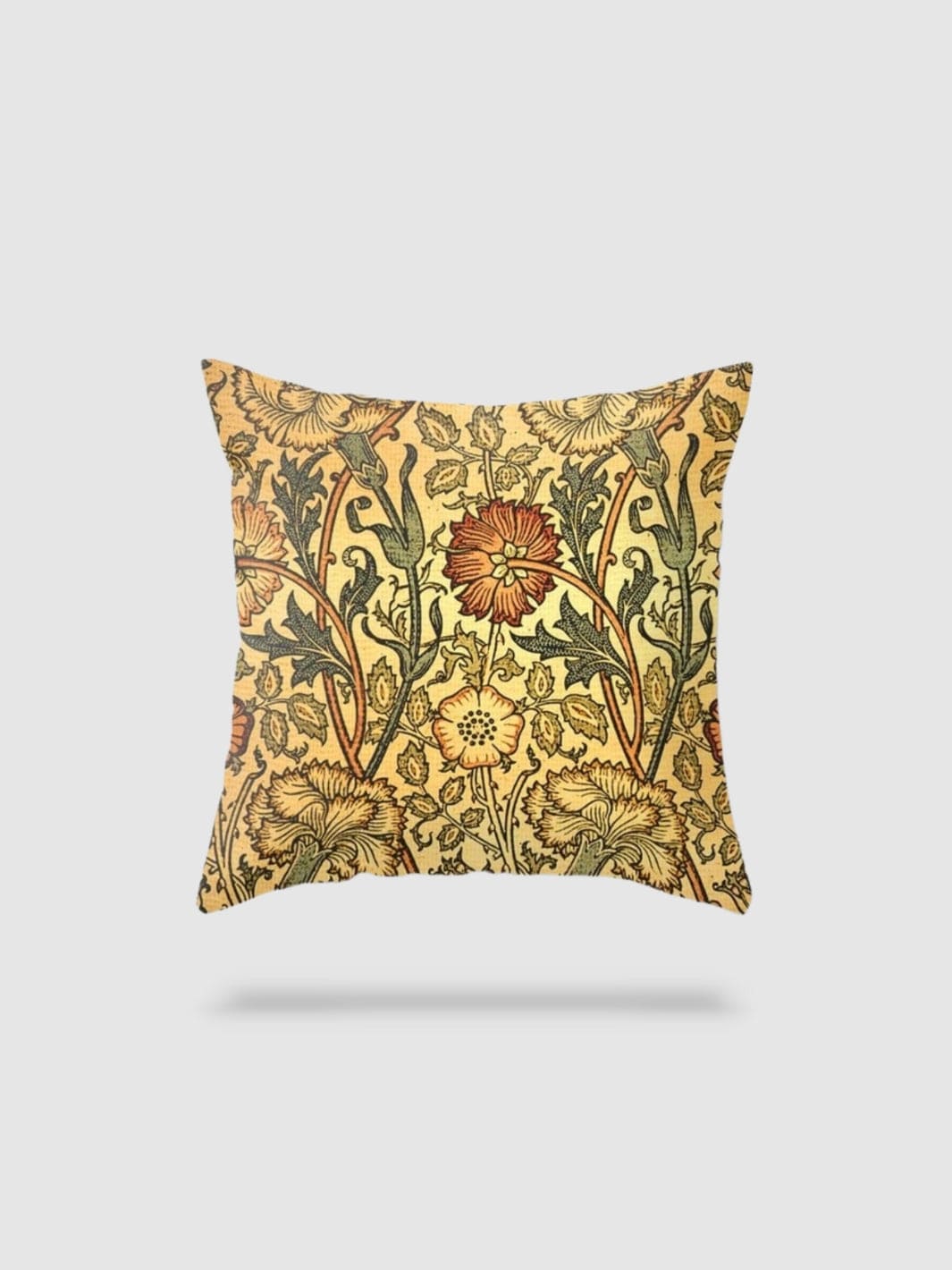 housse de coussin en lin à fleurs 50x50 - motif 14