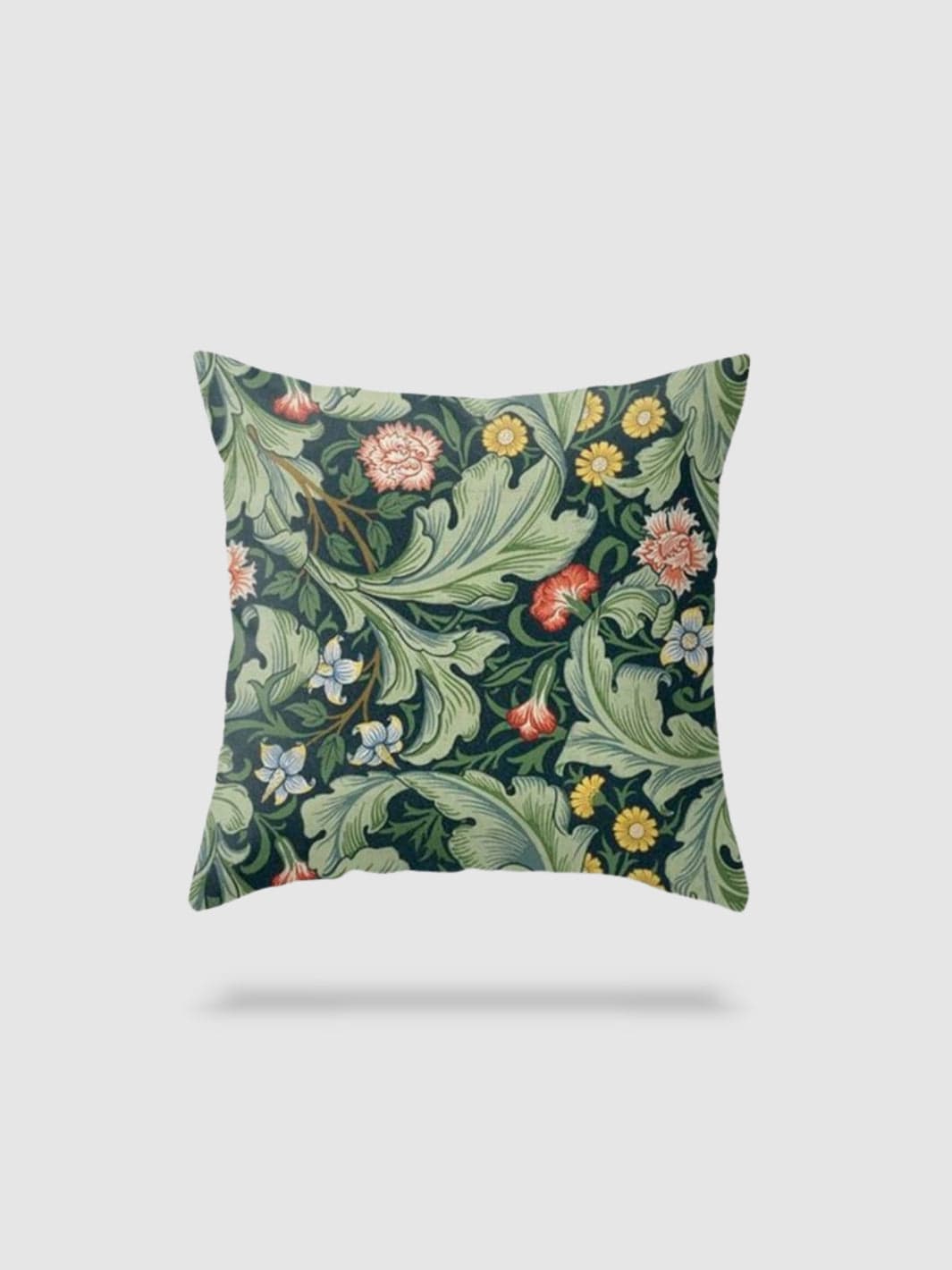 housse de coussin en lin à fleurs 50x50 - motif 17