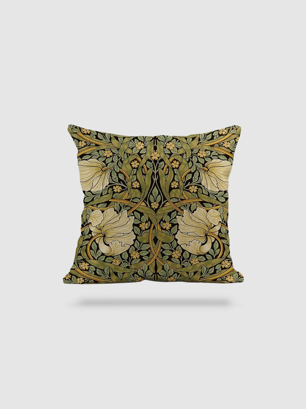 housse de coussin en lin à fleurs 50x50 - motif 4