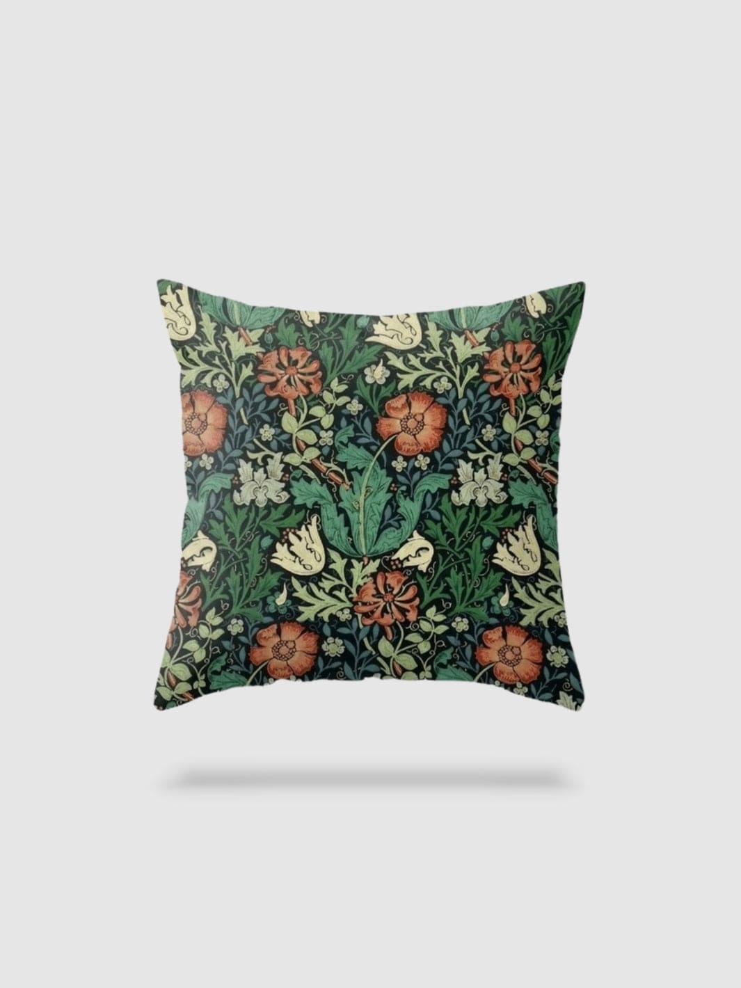 housse de coussin en lin à fleurs 50x50 - motif 5