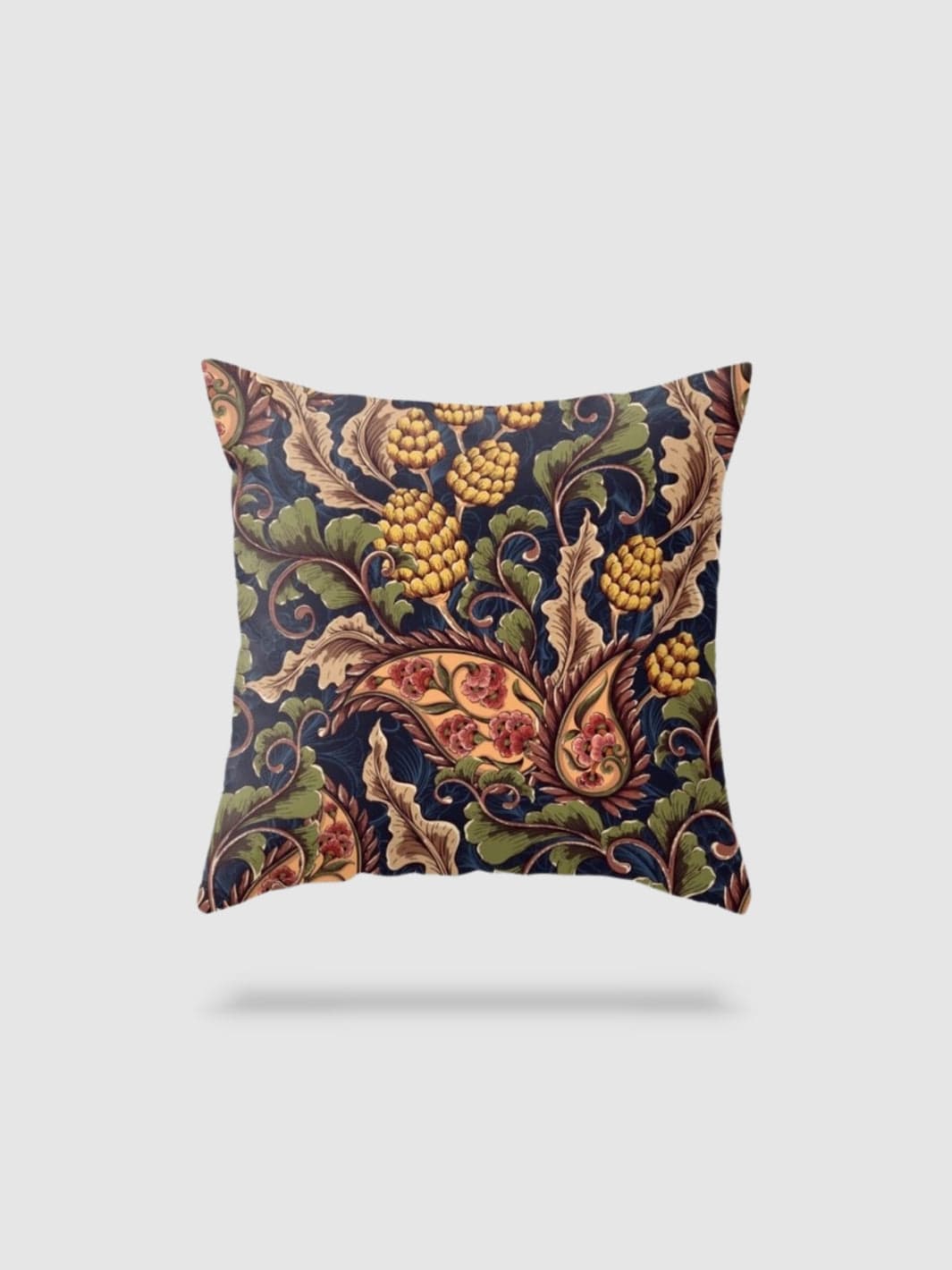 housse de coussin en lin à fleurs 50x50 - motif 9