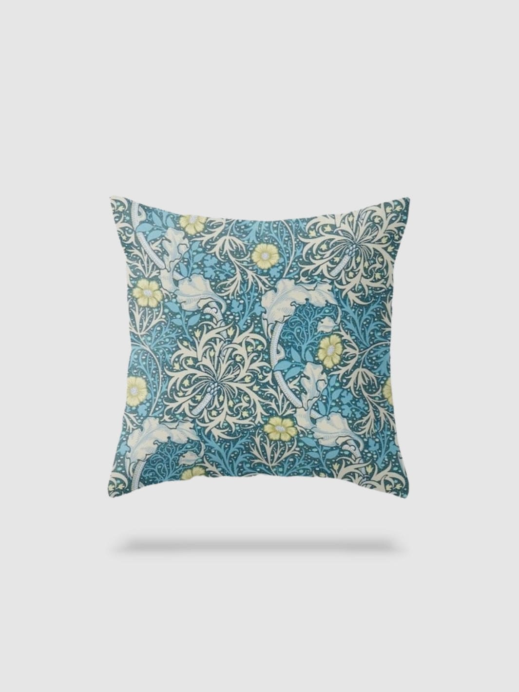 housse de coussin en lin à fleurs 60x60 - motif 12