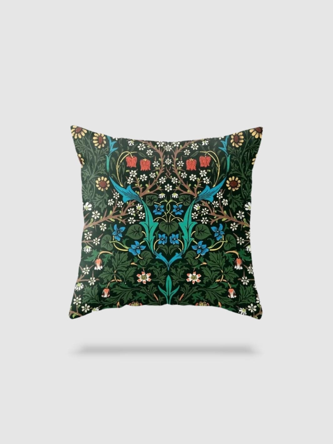 housse de coussin en lin à fleurs 60x60 - motif 16