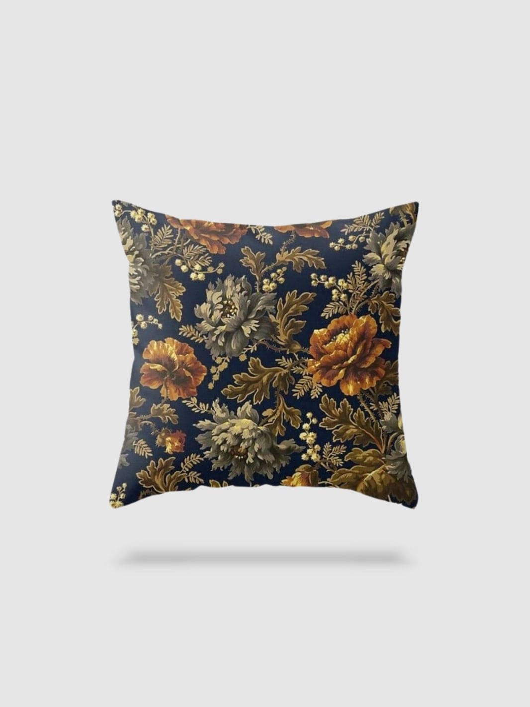 housse de coussin en lin à fleurs 60x60 - motif 19
