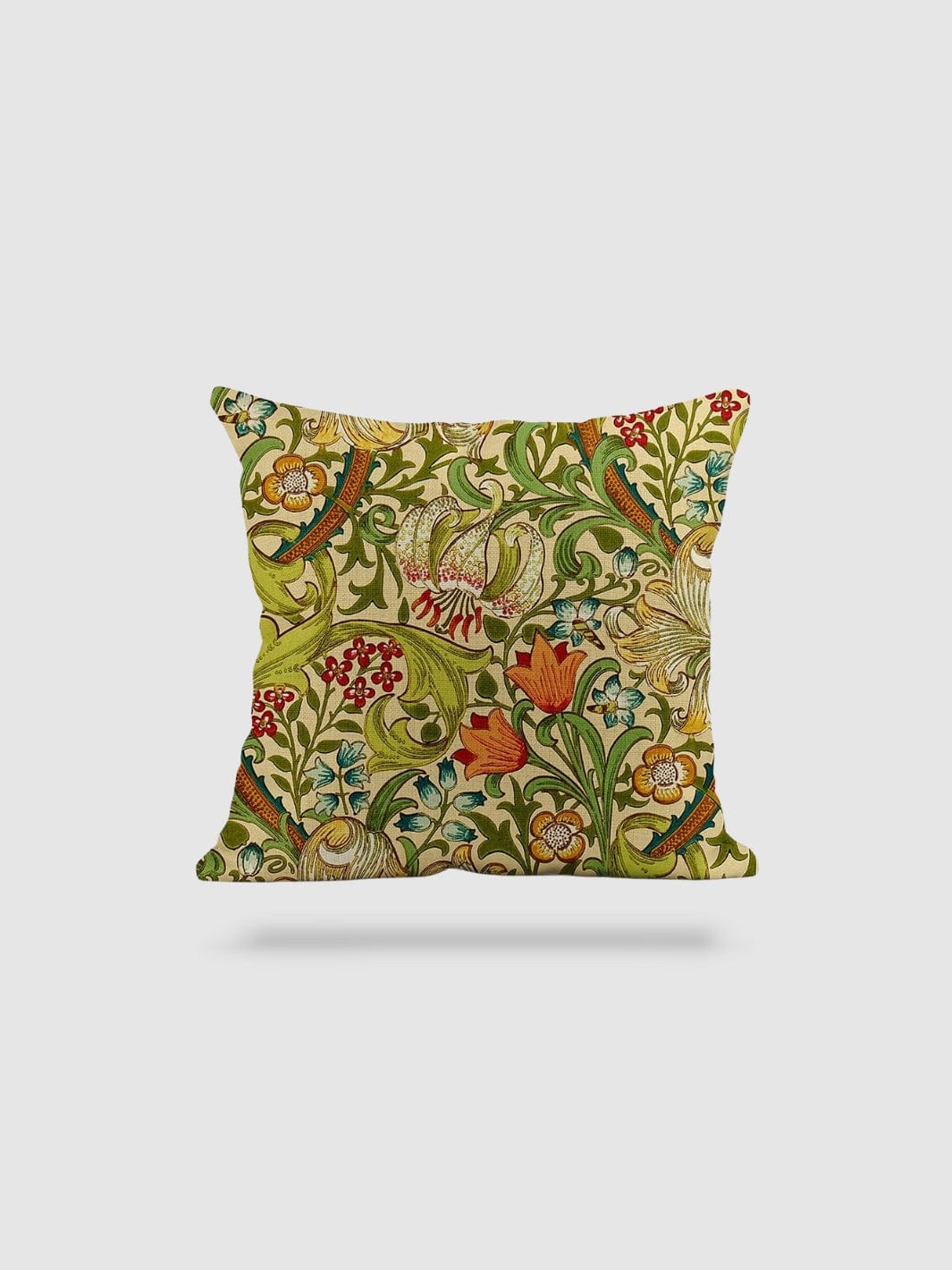 housse de coussin en lin à fleurs 60x60 - motif 2