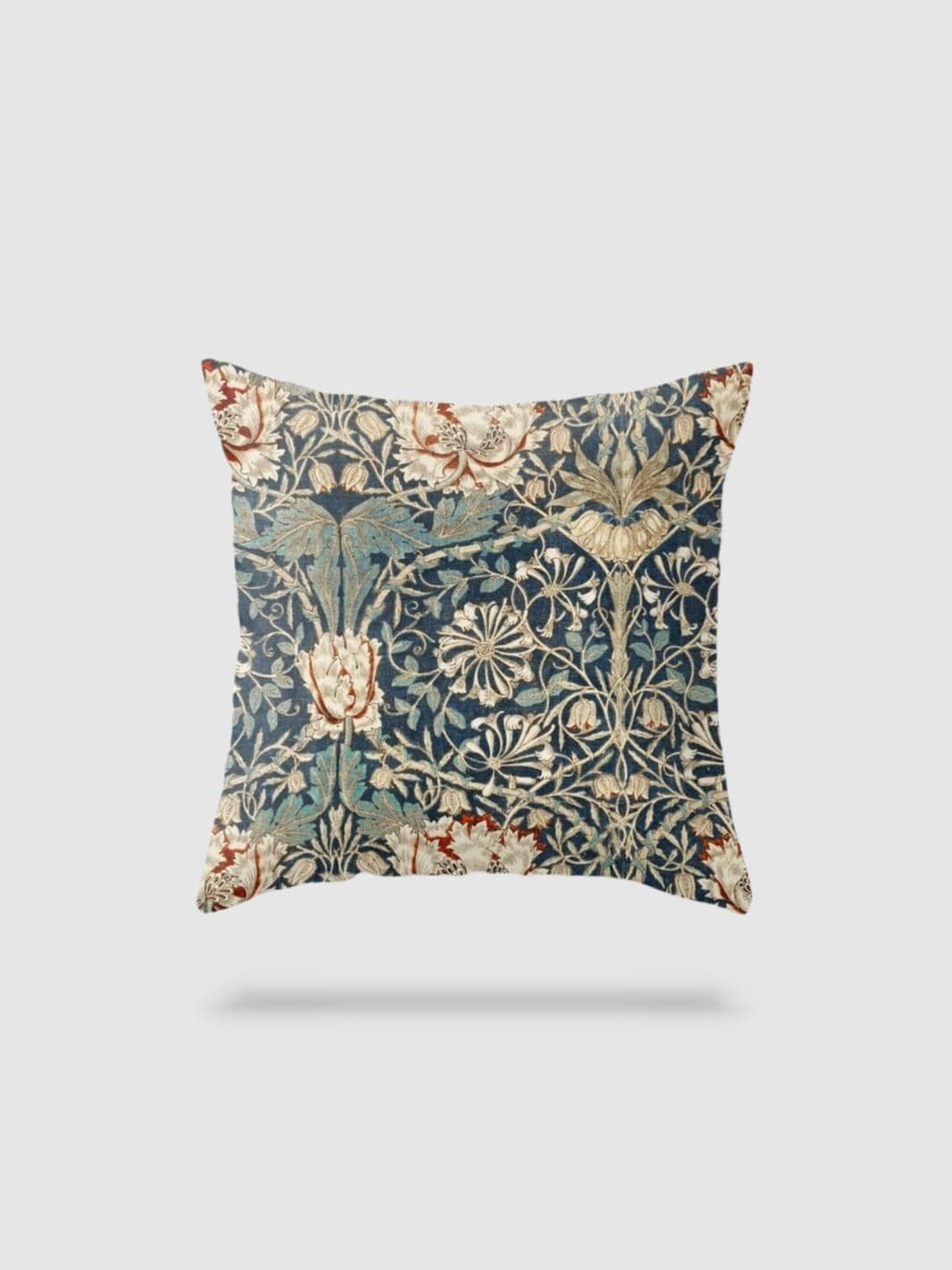 housse de coussin en lin à fleurs 60x60 - motif 6