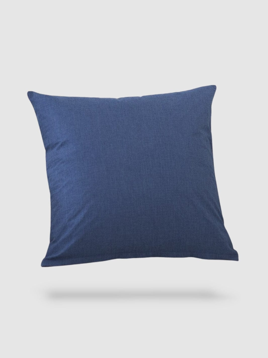 housse de coussin en Coton de lin 55x55 - Bleu