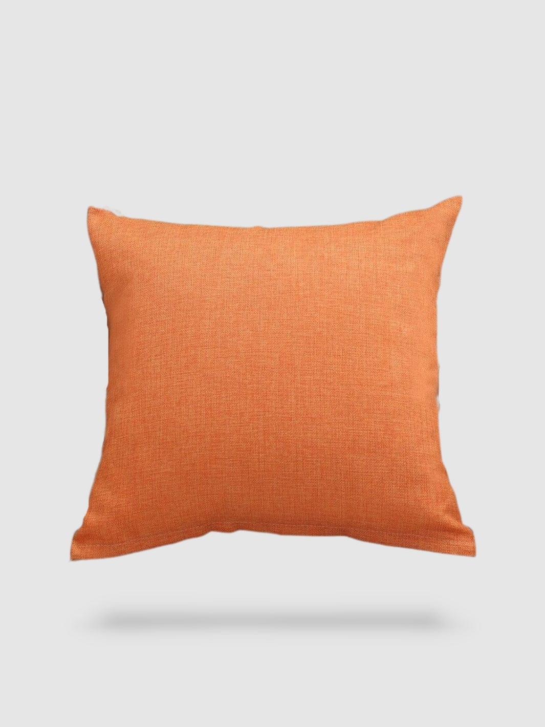 housse de coussin en Coton de lin 55x55 - Orange
