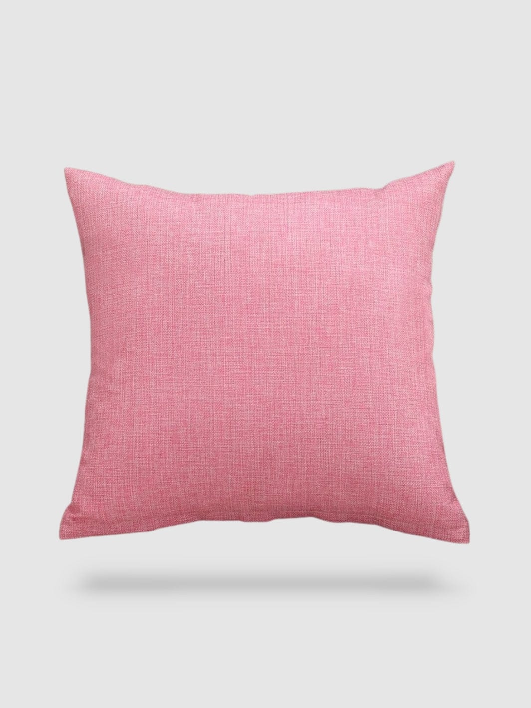 housse de coussin en Coton de lin 55x55 - Rose