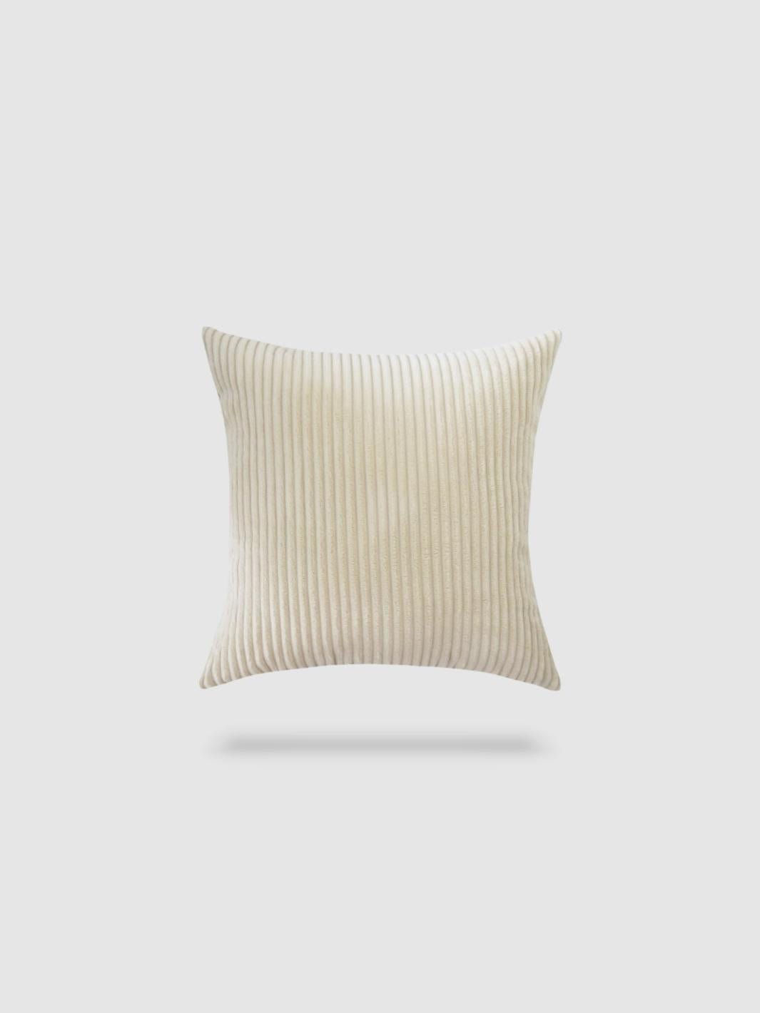 housse de coussin en Velours côtelé 70x70 - Beige