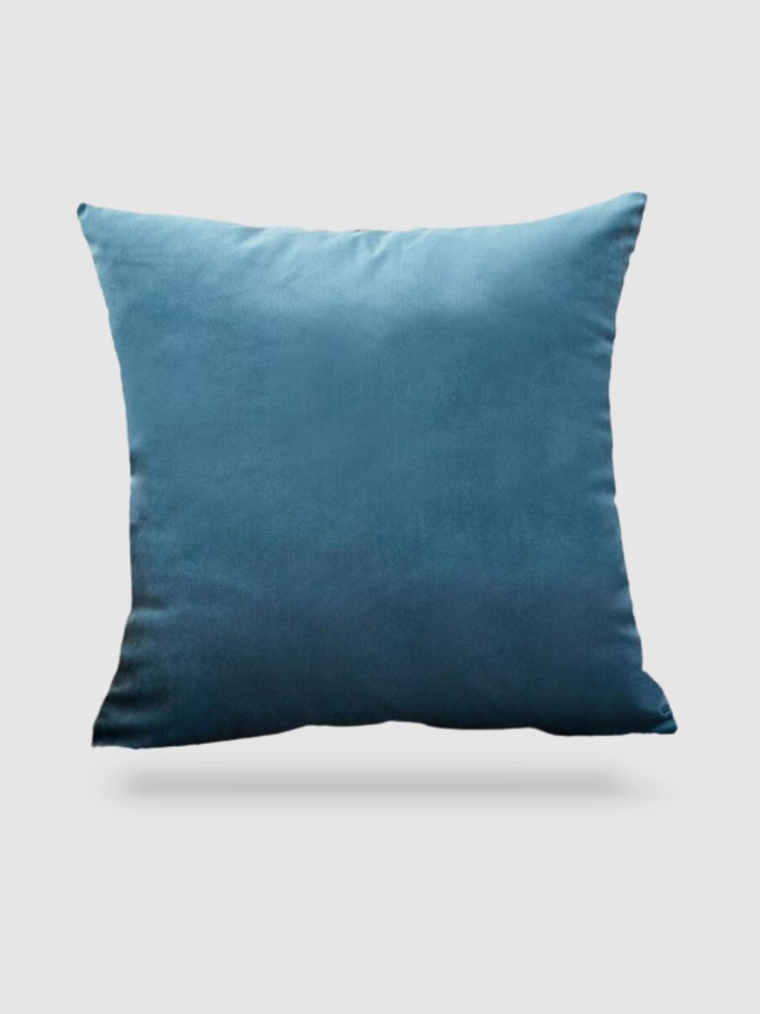 housse de coussin velours 30x50 - Bleu clair